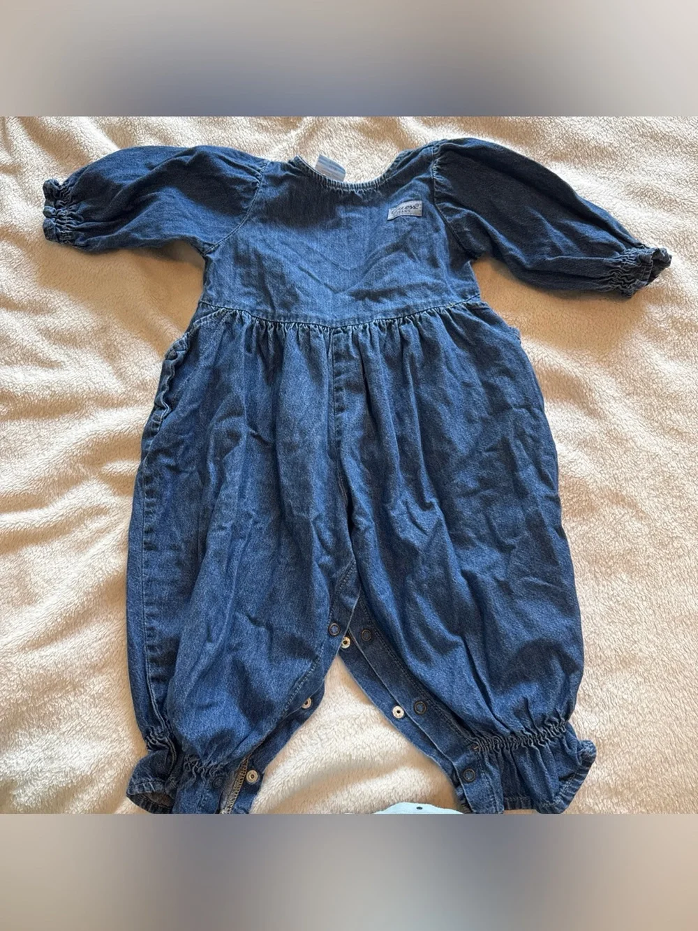 GUESS Jeans Vintage 90s Toddler Denim Romper 24month Made In USA